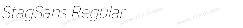 StagSans Regular 常规字体转换